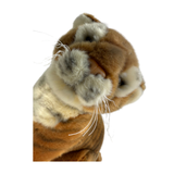 Bocchetta Tony 26cm Sitting Tiger Plush Toy - Brown (Realistic Stuffed Animal Wildlife Gift)