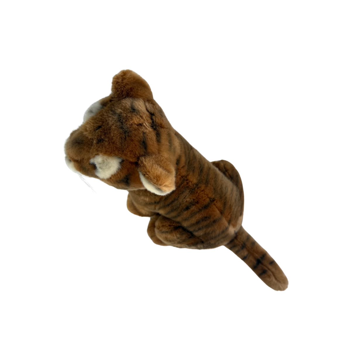 Bocchetta Tony 26cm Sitting Tiger Plush Toy - Brown (Realistic Stuffed Animal Wildlife Gift)
