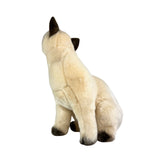 Bocchetta Tulip 36cm Sitting Siamese Cat Plush Toy (Realistic Stuffed Animal Cat Gift)