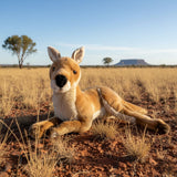 Bocchetta Tully 47cm Lying Red Kangaroo Plush Toy (Australian Stuffed Animal Souvenir Gift)