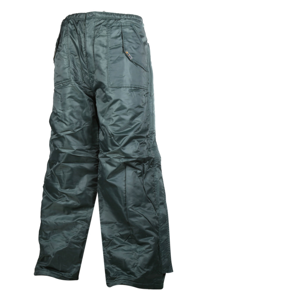 Frontier Mens Freezer Work Pants - Bottle Green (Cold Work Wear Trousers)