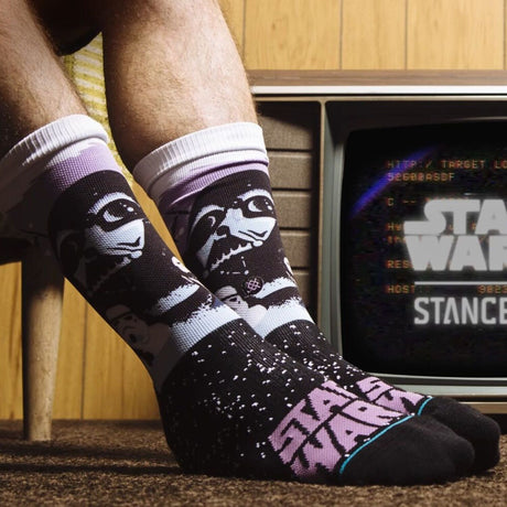 Stance Star Wars Darth Vader Classic Socks Unisex Size L 43–46 Cushioned Arch Support in Purple
