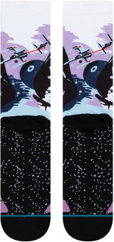 Stance Star Wars Darth Vader Classic Socks Unisex Size L 43–46 Cushioned Arch Support in Purple
