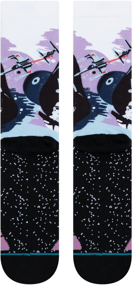 Stance Star Wars Darth Vader Classic Socks Unisex Size L 43–46 Cushioned Arch Support in Purple