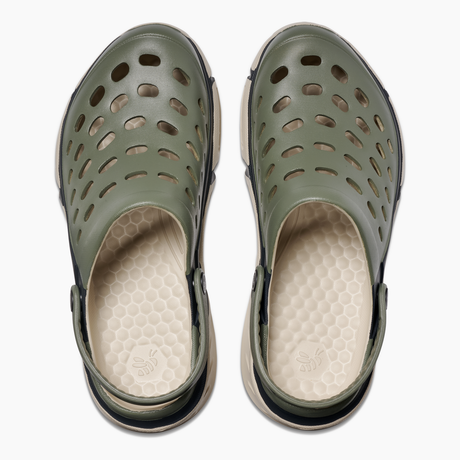 Joybees Adults Trekking Clogs Sandals Waterproof Shoes in Sage/Beige