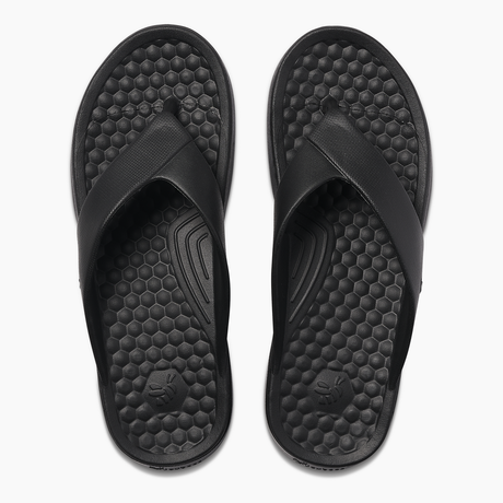 Joybees Adults Casual Flip Flops Summer Thongs in Solid in Black