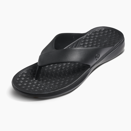 Joybees Adults Casual Flip Flops Summer Thongs in Solid in Black