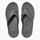 Joybees Adults Casual Flip Flops Summer Thongs in Solid in Charcoal