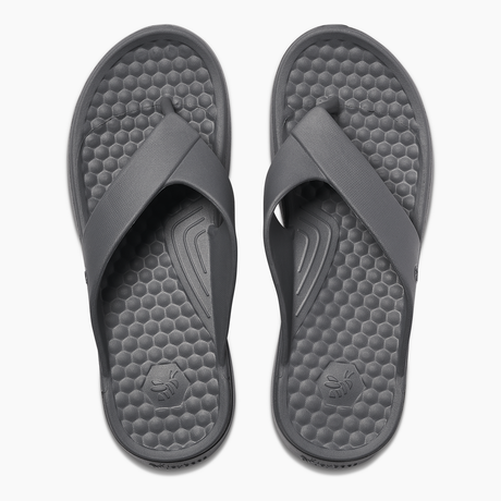 Joybees Adults Casual Flip Flops Summer Thongs in Solid in Charcoal