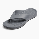 Joybees Adults Casual Flip Flops Summer Thongs in Solid in Charcoal