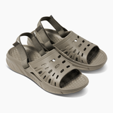 Joybees Adults Trekking Slide Flip Flop Thongs Water Aqua Shoes in Grey/Green