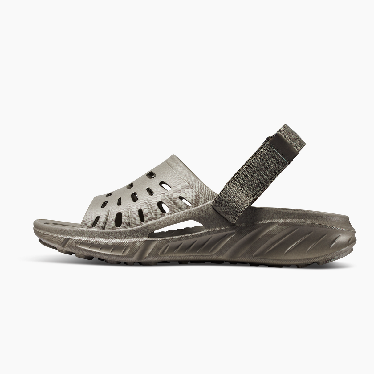 Joybees Adults Trekking Slide Flip Flop Thongs Water Aqua Shoes in Grey/Green