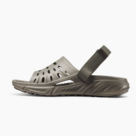 Joybees Adults Trekking Slide Flip Flop Thongs Water Aqua Shoes in Grey/Green