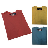 5x Plain T Shirt 100% COTTON Basic Blank Tee Mens Ladies Casual BULK Adults - Blue