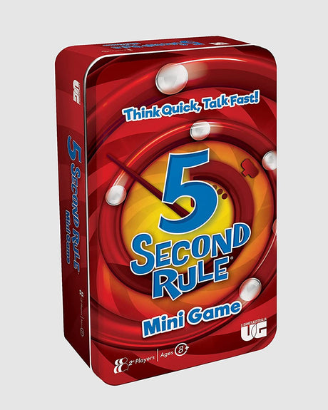 5 Second Rule Tin Card Game Quick Thinking