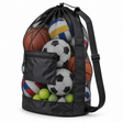 Large Capacity Football Basketball Drawstring Ball Bag Tennis Volleyball Soccer Storage