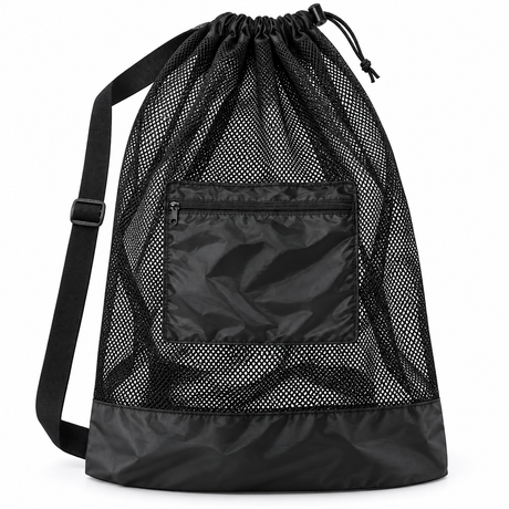 4x Sports Drawstring Ball Bag Bulk Pack - Large (Football/Basketball/Volleyball/Soccer/Tennis Storage)