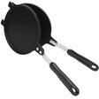 18cm Non-Stick Cast Aluminium Waffle Maker - Black (Pancake Breakfast Making)