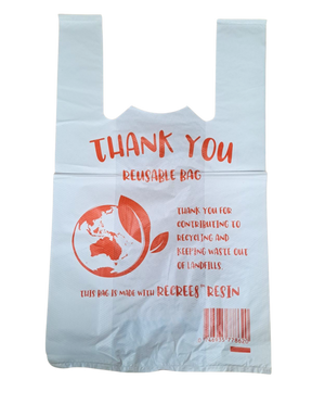 900pcs 42×23cm Small Reusable Plastic Singlet Shopping Bags