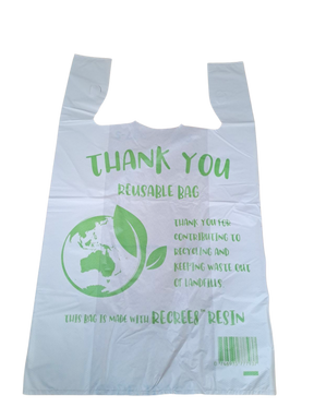 500pcs 54×33cm Large Reusable Plastic Singlet Shopping Bags