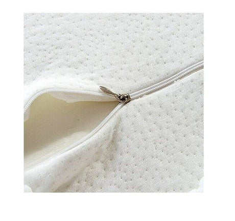 Bamboo Memory Foam Lumbar Support Back Cushion w/ Strap Lower Back Pillow
