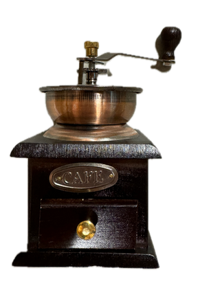 Vintage Style Wooden Coffee & Pepper Grinder - Large (Bean Mill)