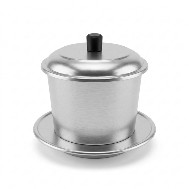 Vietnamese Large Aluminium Coffee Maker (Phin) - Simple Drip Filter - 13cm Diameter