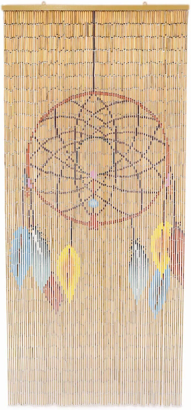 Deluxe Handmade Bamboo Door Curtain Room Divider (90cm x 200cm) - Dream Catcher