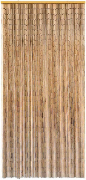 Deluxe Handmade Bamboo Door Curtain - Natural (90x200cm Room Divider Strands/Wall Art)