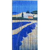 Deluxe Handmade Bamboo Door Curtain - Beach (90x200cm Room Divider Strands/Wall Art)