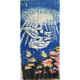 Deluxe Handmade Bamboo Door Curtain - Fish (90x200cm Room Divider Strands/Wall Art)