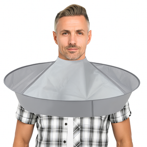 Facial Hair Cut & Beard Shave Apron Cape Shaving Bib Whisker Trimming Catcher
