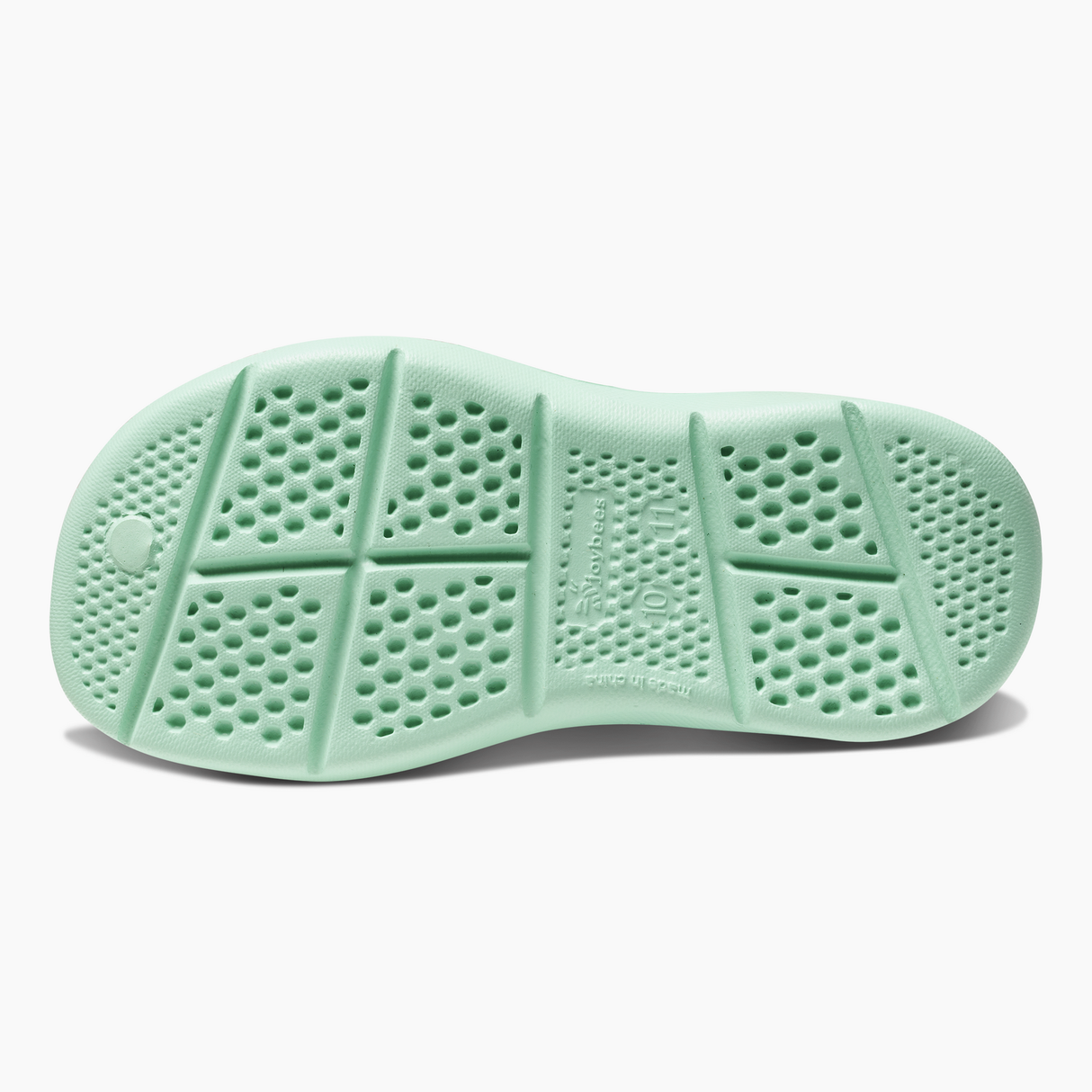 Joybees Kids Active Clogs Sandals Thongs Shoes in Solid Hyper-Mint/Capri