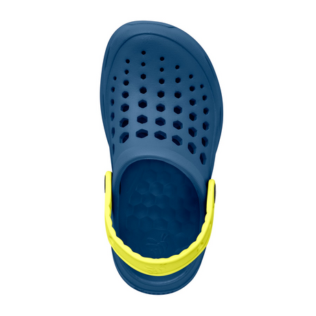 Joybees Kids Active Clogs Sandals Thongs Shoes in Navy/Citrus