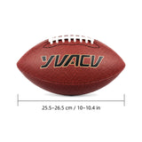 Standard American Gridiron Football for Indoor/Outdoor Sports, Training, Rugby - Size 6