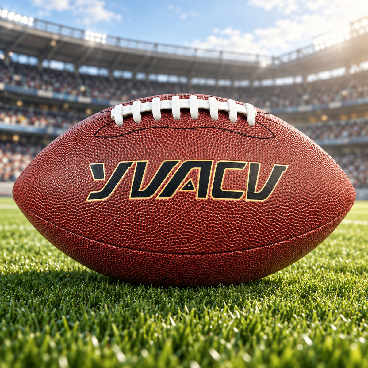 Standard American Gridiron Football for Indoor/Outdoor Sports, Training, Rugby - Size 6