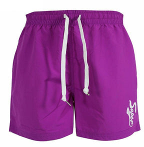 Womens Board Shorts (Ladies Beach Microfibre Swim Surf Bottoms) - Violet