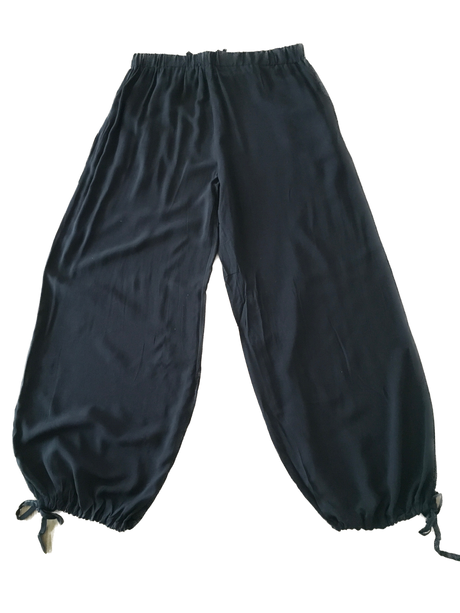 Womens Boho Harem Pants Baggy Yoga Loose Trousers - Black