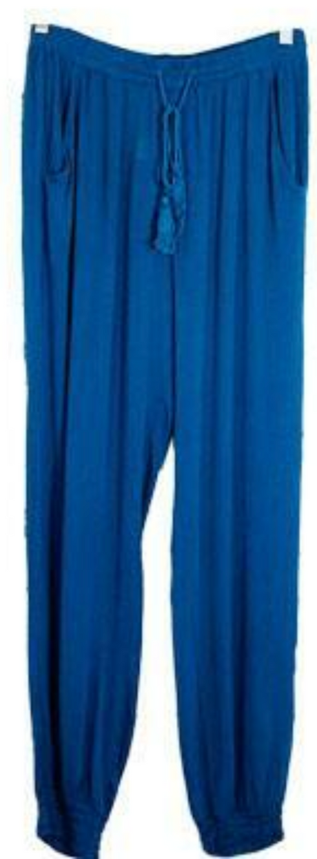Womens Cuff Harem Pants Bohemian Travel Comfy Ladies Trousers Baggy Loose