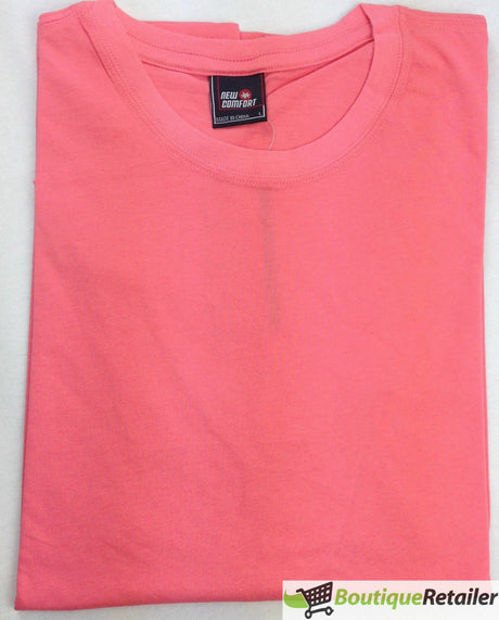Mens Plain T Shirt 100% COTTON Loose Baggy Fit Blank Tee Top Basic T-Shirt - Yellow