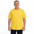 Mens Plain 100% Cotton Loose Fit Yellow T-Shirt - Basic Baggy Top