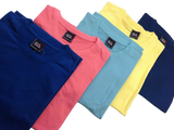 Mens Plain T Shirt 100% COTTON Loose Baggy Fit Blank Tee Top Basic T-Shirt - Baby Blue