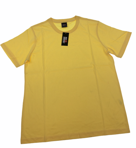 Mens Plain T Shirt 100% COTTON Loose Baggy Fit Blank Tee Top Basic T-Shirt - Baby Blue