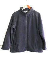 Womens Plus Size Sherpa Fur Lined Zip Jacket Polar Fleece Warm Winter Thermal
