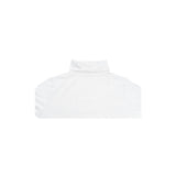 Ladies SKIVVY Womens Long Sleeve Plain Top Warm Turtleneck Cotton High Neck in White