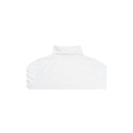 Ladies SKIVVY Womens Long Sleeve Plain Top Warm Turtleneck Cotton High Neck in White