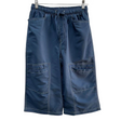 Mens 3/4 Longer Length Microfibre Cargo Shorts - Dark Denim