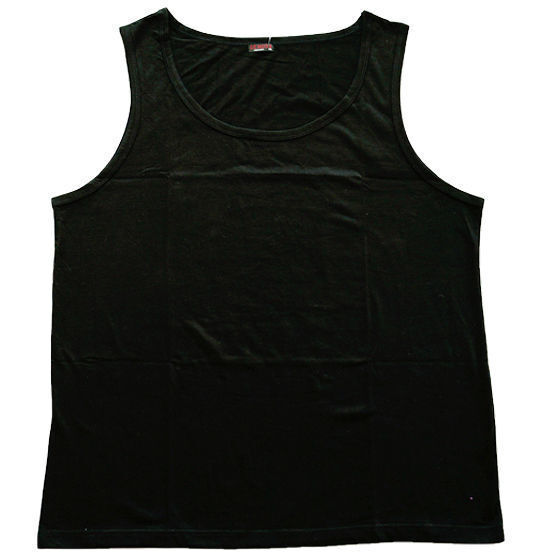 PLUS SIZE SINGLET Big Mens Sleeveless 100% COTTON Tank Top 3XL-6XL Summer - Grey