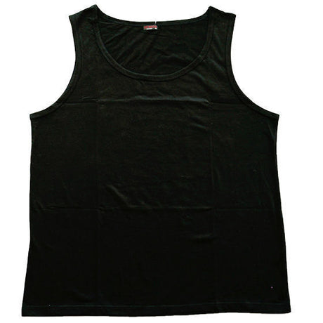 PLUS SIZE SINGLET Big Mens Sleeveless 100% COTTON Tank Top 3XL-6XL Summer - Grey