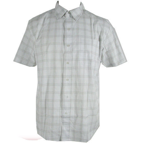 PLUS SIZE CHECK SHIRT Big & Tall King Large 100% COTTON Summer Short Sleeve - Check 2 (Loden)